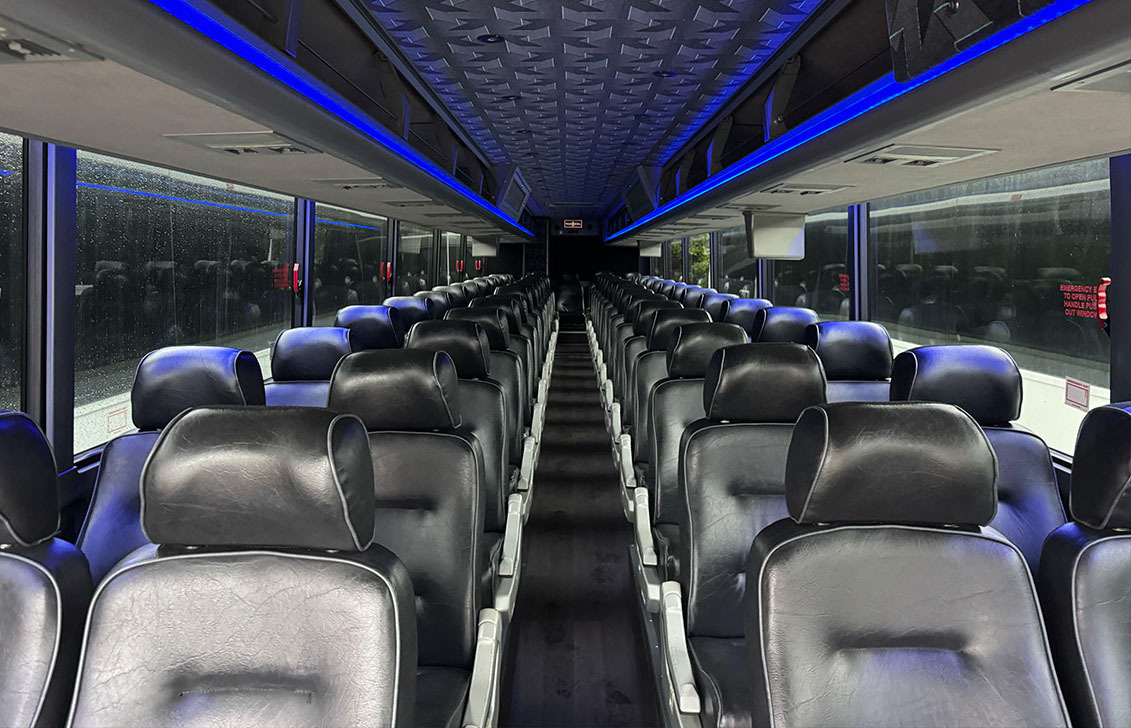 Interior view of Luxury Motorcoach - 55 Passengers