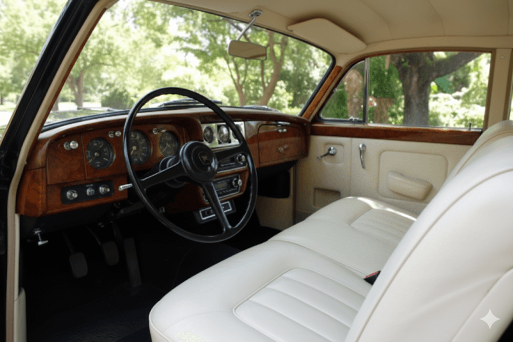 Interior view of Rolls-Royce Black – 4 Passengers