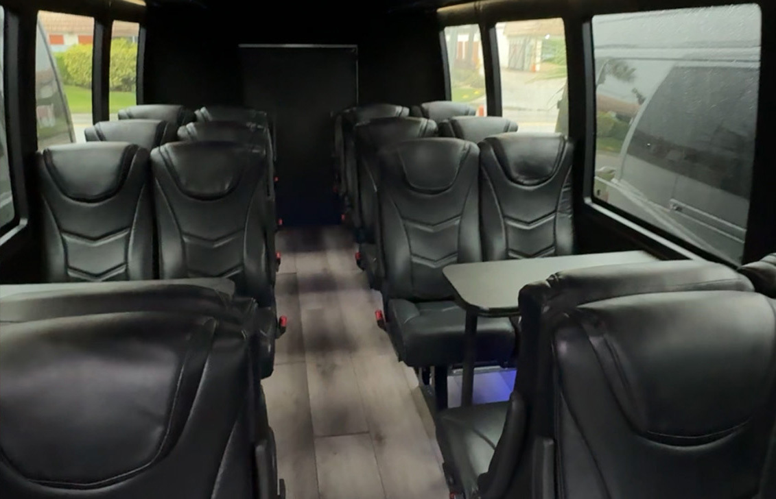 Interior view of Executive Minibus - 25 Passengers